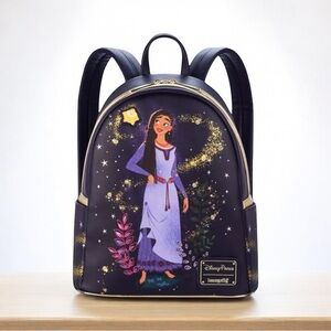 Disney Parks Loungefly Wish Movie Backpack Asha And Star New
